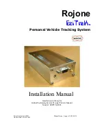 Preview for 1 page of Rojone Ezi TraK EZIPVM-2003 Installation Manual