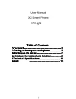 Preview for 1 page of Rok ROKit IO Light User Manual