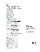 Preview for 36 page of Rokonet ORBIT-PRO RP296MUD User Manual