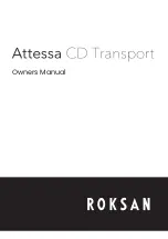 Preview for 1 page of Roksan Audio Attessa Owner'S Manual