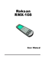 Roksan Audio RMX-108 User Manual preview