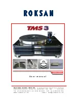 Roksan Audio TMS 3 User Manual preview