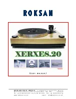 Roksan Audio Xerxes.20 User Manual preview