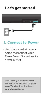 Preview for 4 page of Roku Smart Soundbar Quick Start Manual