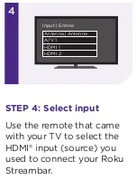 Предварительный просмотр 7 страницы Roku Streambar 9102CA Quick Start Manual