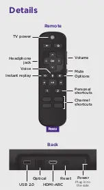 Предварительный просмотр 3 страницы Roku Streambar Pro Quick Start Manual