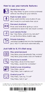 Preview for 4 page of Roku Voice Remote Pro Quick Start Manual