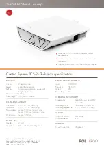 Preview for 1 page of ROL ERGO ECS-2 Technical Specification