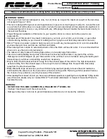 Preview for 3 page of Rola 4 Place Bike Carrier - Folding Assembly And Installation Instructions Manual