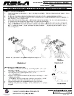 Preview for 5 page of Rola 4 Place Bike Carrier - Folding Assembly And Installation Instructions Manual