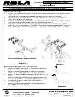 Preview for 8 page of Rola 4 Place Bike Carrier - Folding Assembly And Installation Instructions Manual