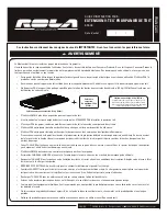 Preview for 6 page of Rola V-TEX 59505 Instruction Manual