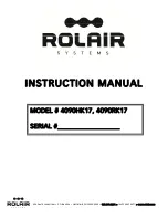 Preview for 1 page of Rolair 4090HK17 Instruction Manual