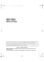 Preview for 3 page of Roland 5100011346 -01 Owner'S Manual