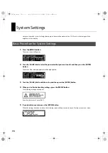 Preview for 72 page of Roland 5100011346 -01 Owner'S Manual