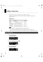 Preview for 74 page of Roland 5100011346 -01 Owner'S Manual