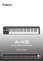 Preview for 1 page of Roland A-49 Owner'S Manual