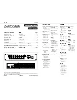 Предварительный просмотр 1 страницы Roland ADA-7000 Owner'S Manual