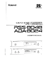 Roland ADA-8024 Owner'S Manual preview