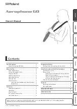 Предварительный просмотр 1 страницы Roland Aerophone Go Owner'S Manual