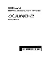 Roland Alpha Juno-2 Owner'S Manual preview