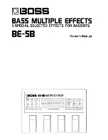 Roland BE-5B Owner'S Manual предпросмотр