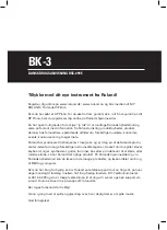 Preview for 3 page of Roland BK-3 Quick Manual