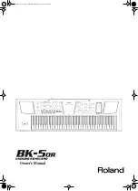 Roland BK-5OR Owner'S Manual preview