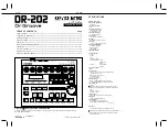 Roland Boss Dr.Groove DR-202 Service Notes preview