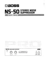 Roland Boss NS-50 Owner'S Manual preview