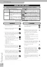 Preview for 4 page of Roland C-190 Owner'S Manual