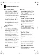 Preview for 5 page of Roland Cakewalk A-500S Owner'S Manual