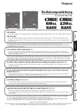 Preview for 23 page of Roland CUBE 120XL BASS Owner'S Manual