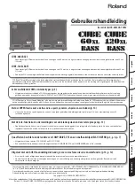 Preview for 123 page of Roland CUBE 120XL BASS Owner'S Manual