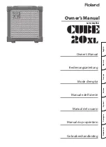 Roland CUBE-20XL Owner'S Manual preview