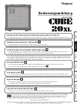 Preview for 13 page of Roland CUBE 20XL Owner'S Manual