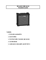 Roland CUBE-40GX Training Manual preview