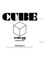 Preview for 1 page of Roland Cube-60 Bass Instructions Manual