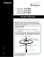 Roland CY-12H Owner'S Manual preview