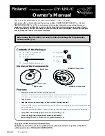 Roland CY-12R/C Owner'S Manual preview