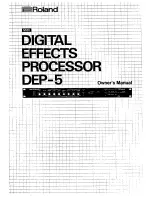 Roland DEP-5 Owner'S Manual preview