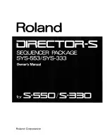 Preview for 1 page of Roland Director-s SYS-333 Owner'S Manual