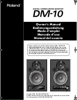 Roland Dm-10 Owner'S Manual preview