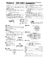 Preview for 3 page of Roland DR-80C Owner'S Manual