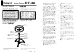 Preview for 1 page of Roland Drum Throne DT-30 Owner'S Manual