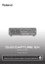 Preview for 1 page of Roland Duo - capture EX EX Owner'S Manual