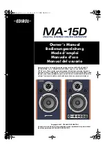 Roland Edirol MA-15D Owner'S Manual preview