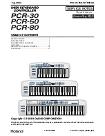 Roland Edirol PCR-80 Service Manual preview