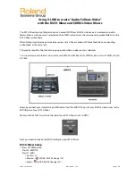 Roland EDIROL V-440HD Manual preview