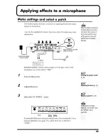 Предварительный просмотр 25 страницы Roland EF-303 Owner'S Manual